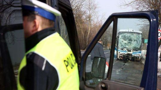 Wypadek autokaru w Trojaczkowicach