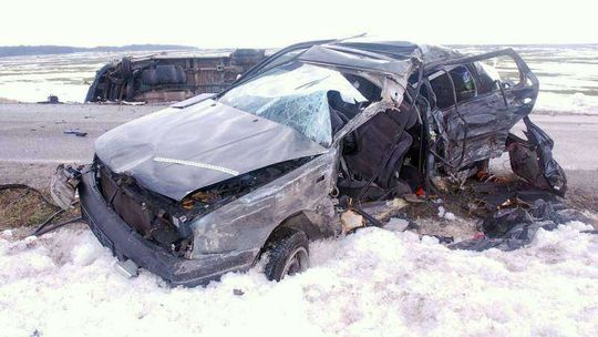 Tragiczny wypadek w Udryczach. Zginęła kobieta i dziecko