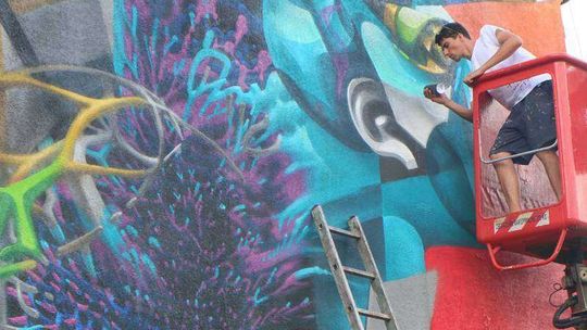 Nowy mural na ul. Wrońskiej