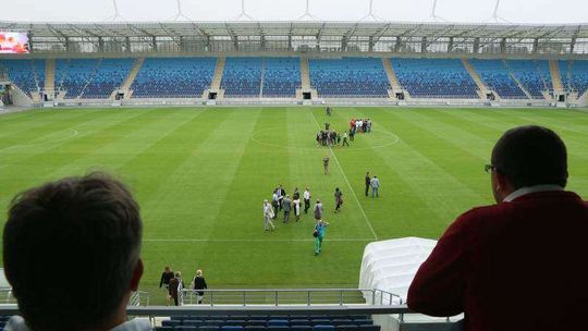 Odbiór nowego stadionu przy ul. Krochmalnej 
