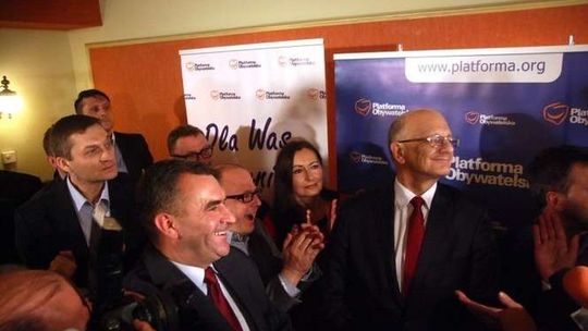 Wieczór wyborczy PO i PIS w Lublinie