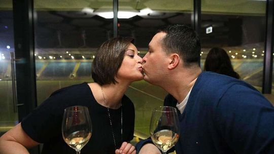 Walentynki na stadionie 