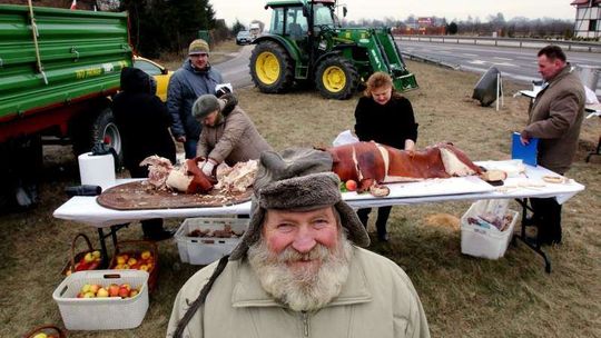 Protest rolników w Bogucinie