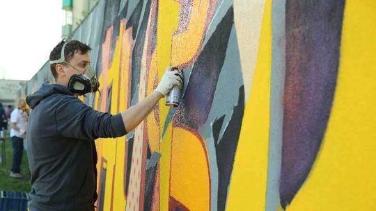 Nowe graffiti na ul. Różanej