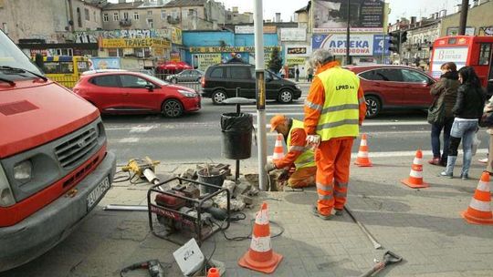 Stłuczka na skrzyżowaniu Lubartowskiej z Tysiąclecia