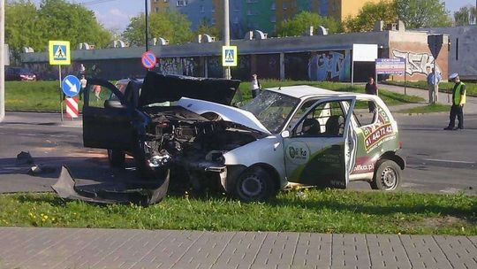 Wypadek na ul. Orkana w Lublinie