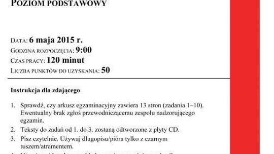 Matura język angielski - arkusz nowa matura Matura język angielski - arkusz nowa matura