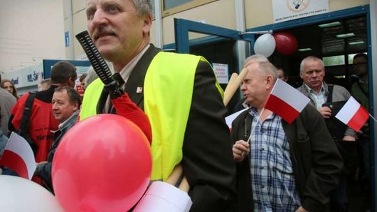 Protest w obronie PZL-Świdnik