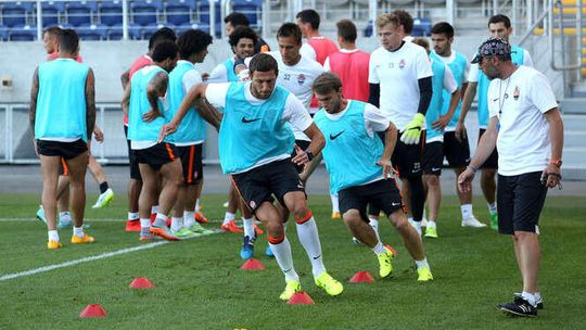 Konferencja prasowa i trening As Monaco i Szachtara Donieck