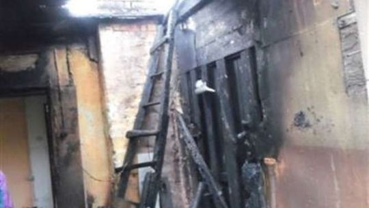 Pożar domu w Woli Blizockiej