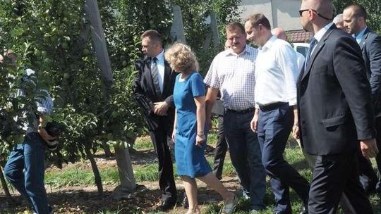 Prezydent Duda odwiedził sadowników