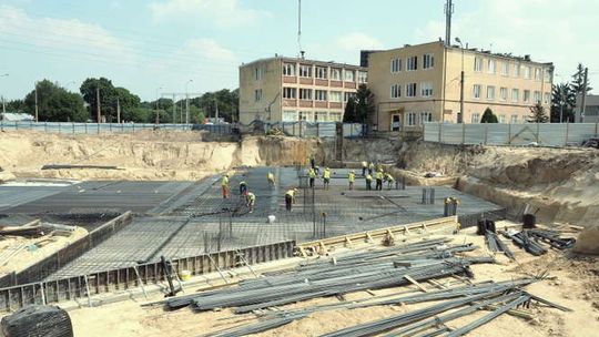 Plac budowy na Helenowie