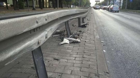 Wypadek porsche na al. Kraśnickiej