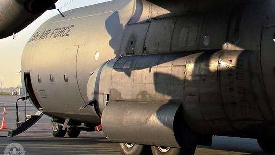 Samolot transportowy C-130 Hercules na lotnisku Lublin