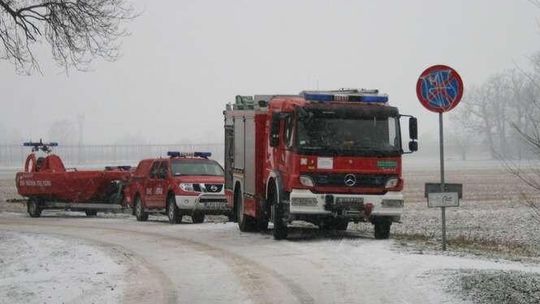 Ćwiczenia straży pożarnej w Puławach