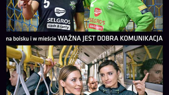 Kampania ZTM Lublin z piłkarkami MKS Selgros Lublin