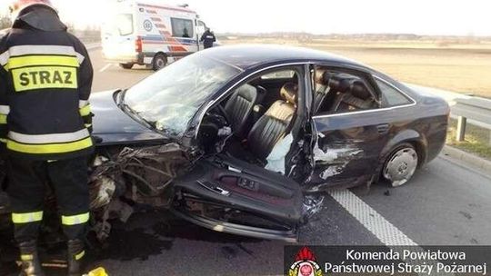 Wypadek na obwodnicy Kocka