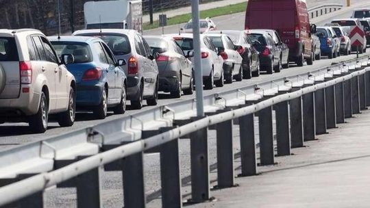 Korek na al. Solidarności w Lublinie Korek na al. Solidarności w Lublinie