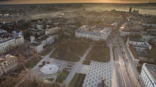 Plac Litewski na zdjęciach z drona Plac Litewski na zdjęciach z drona