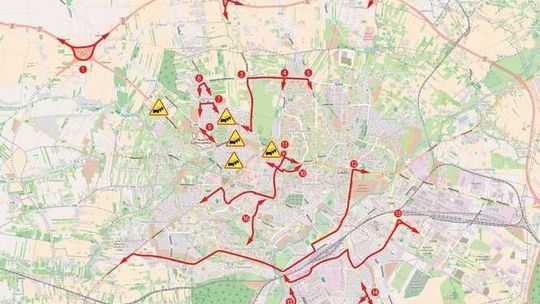 Mapa - jak unikać korków Mapa - jak unikać korków