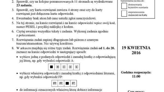 Egzamin gimnazjalny 2016: Matematyka