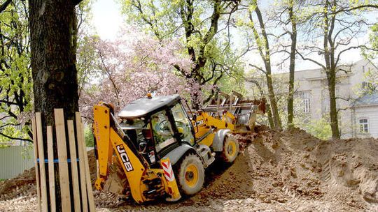 Prace budowlane na placu Litewskim Prace budowlane na placu Litewskim