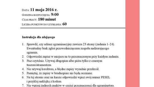 Matura 2016 biologia. Poziom rozszerzony - arkusz CKE