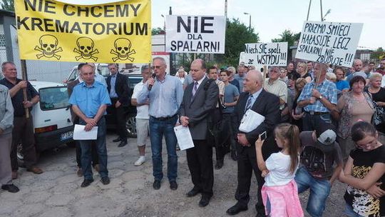 Głusk: Protest w sprawie budowy spopielarni