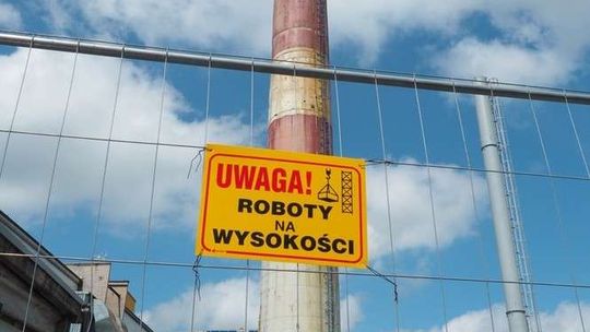 Rozbiórka komina w Świdniku