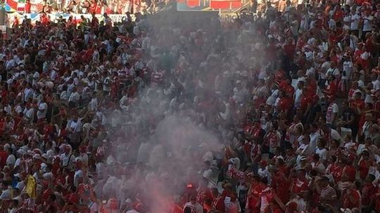 Polscy kibice na meczu Polska - Ukraina