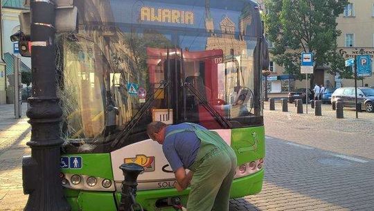 Rozbity trolejbus MPK