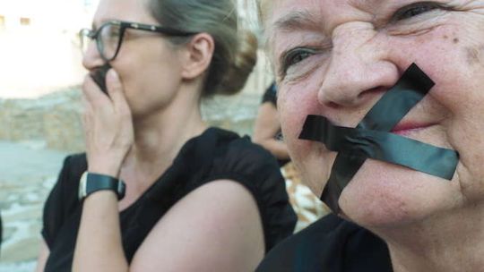 Czarny protest KOD w Lublinie