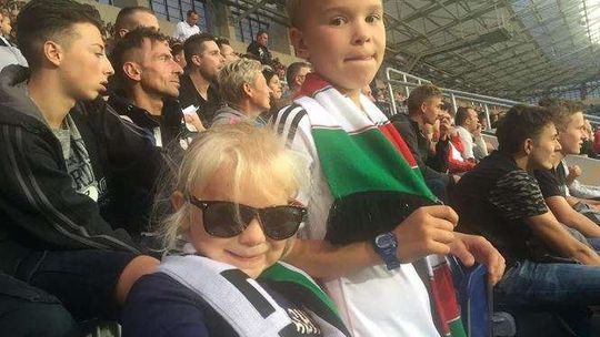 Górnik Łęczna - Legia Warszawa. Zdjęcia kibiców