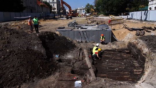 Drewniany trakt pod Krakowskim Przedmieściem