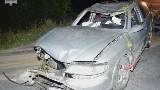 Siedliszcze: Dachowanie samochodu Siedliszcze: Dachowanie samochodu