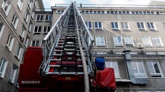 Pożar w szpitalu przy ul. Jaczewskiego Pożar w szpitalu przy ul. Jaczewskiego