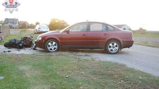 Wypadek w miejscowości Zakrzew Wypadek w miejscowości Zakrzew