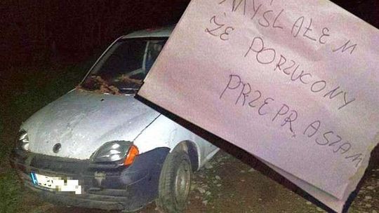 Złodziej oddał samochód