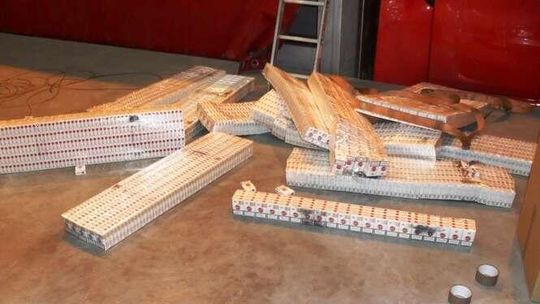 Koroszczyn: Gigantyczny przemyt papierosów na granicy z Białorusią