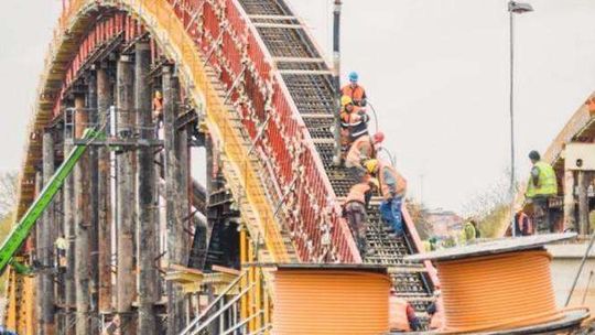 Budowa nowego mostu na Bystrzycy Budowa nowego mostu na Bystrzycy