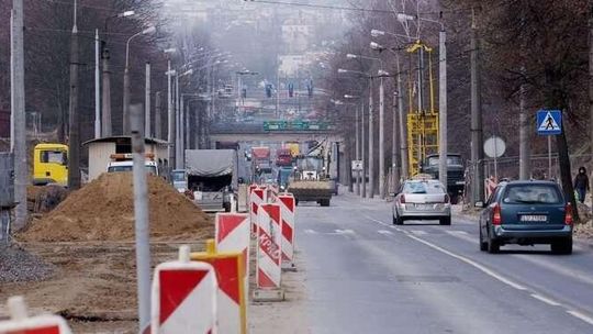 Remont na Drodze Męczenników Majdanka 