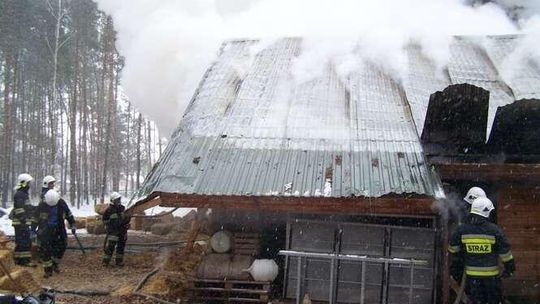 Pożar w miejscowości Uciekajka