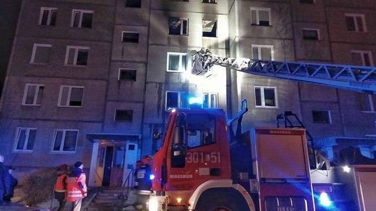 Pożar mieszkania przy ul. Ułanów w Lublinie