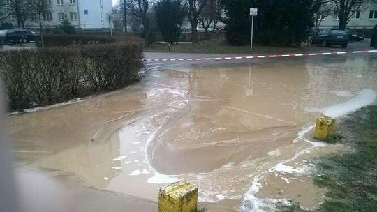 Awaria na ul. Tumidajskiego