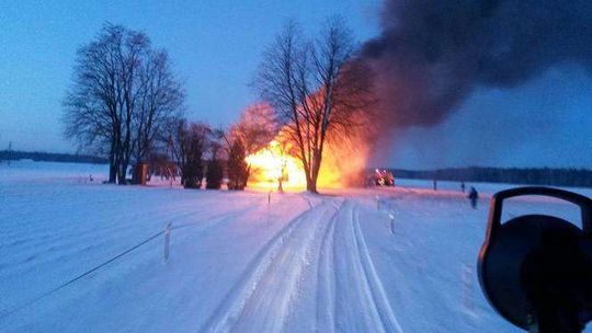 Pożar w miejscowości Kościeniewicze