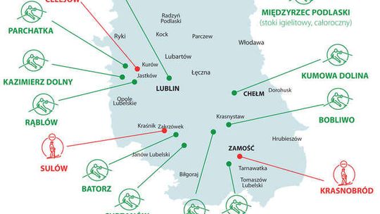 Stoki i wyciągi w woj. lubelskim