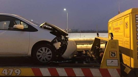 Zderzenie toyoty i renault