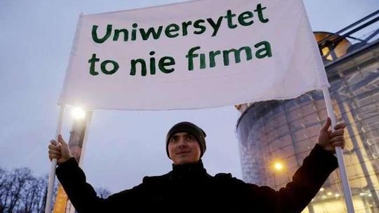 Protest studentów w Lublinie