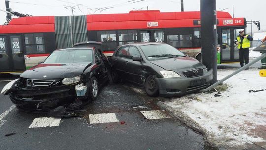Wpadek na rondzie Krupskiego