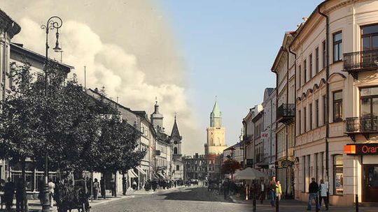 Lublin dzisiaj i dawniej. Fotokolaże